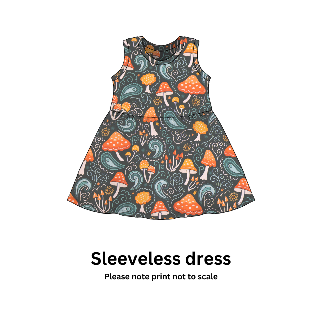 Paisley Toadstools - Jersey perfect for kids clothing - dresses, rompers, leggings, T-shirts, Flares