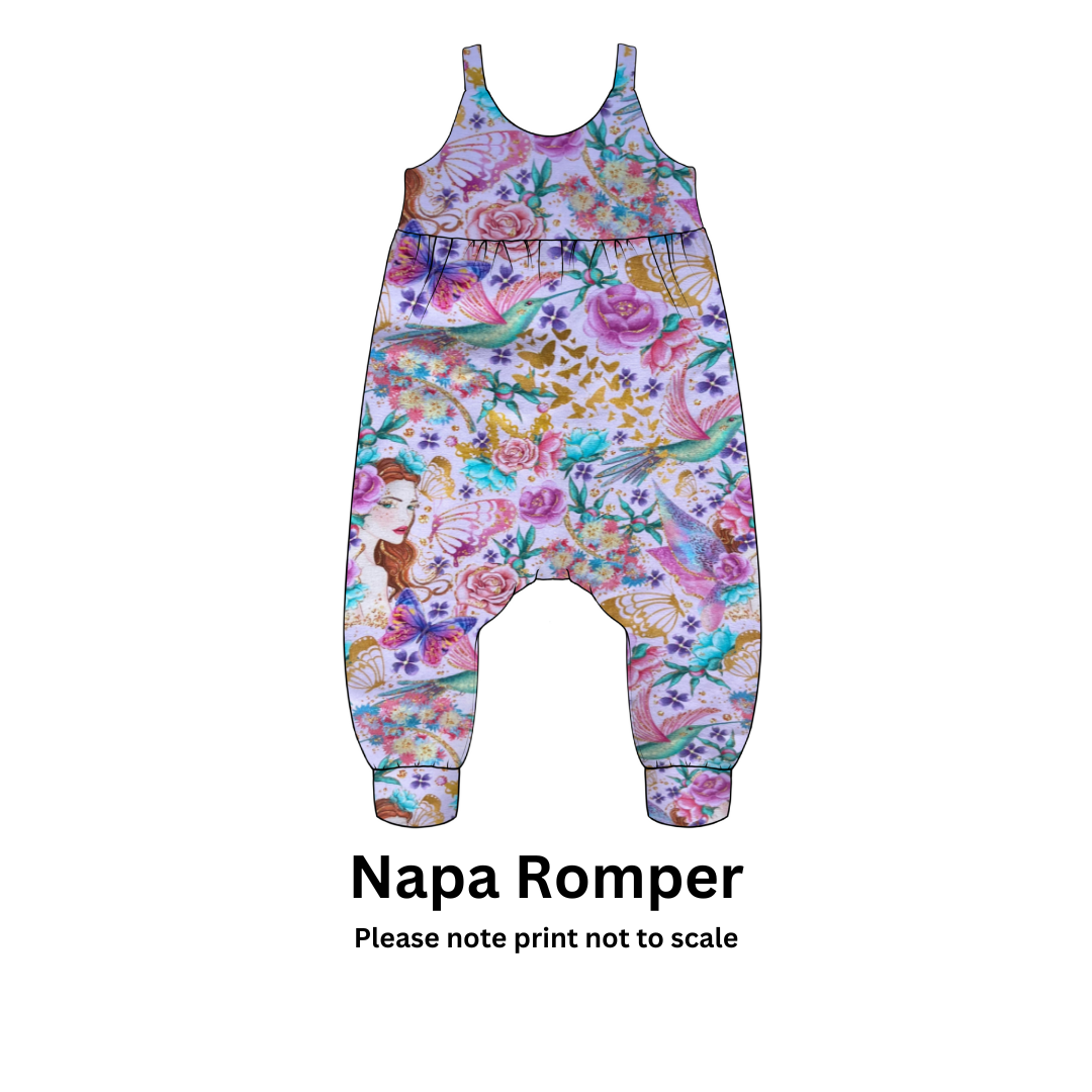 Fairy Dance - Jersey perfect for kids clothing - children's dresses, rompers, leggings, T-shirts, Flares