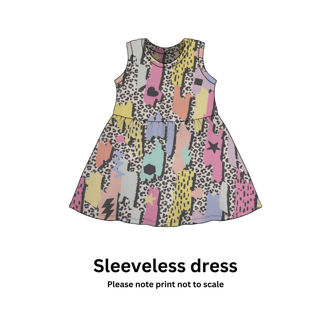 90's Retro - Jersey perfect for kids clothing - dresses, rompers, leggings, T-shirts
