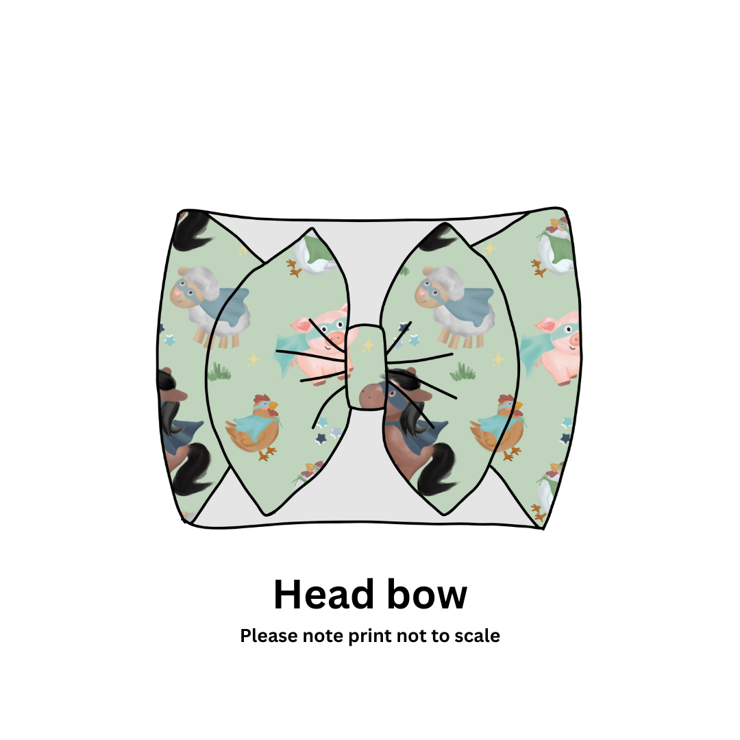 EXCLUSIVE - Farmyard Heroes - Cotton Jersey perfect for kids clothing - T-shirts, Rompers, Dresses any accessories