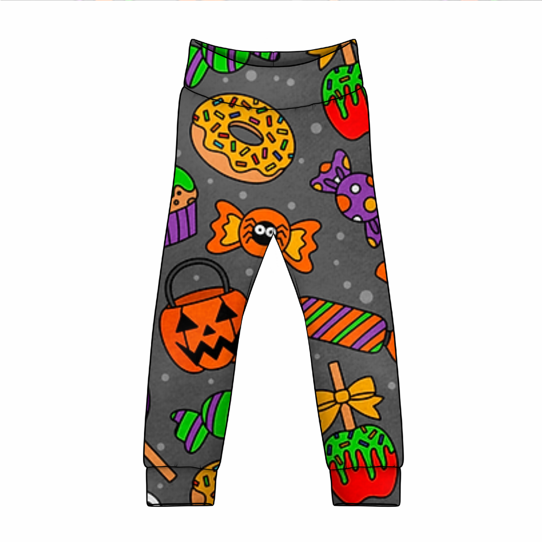 Spooky Sweets – Handmade Halloween Kids Clothing | Custom Order | Cotton jersey perfect for kids leggings, rompers, T-shirts and dresses