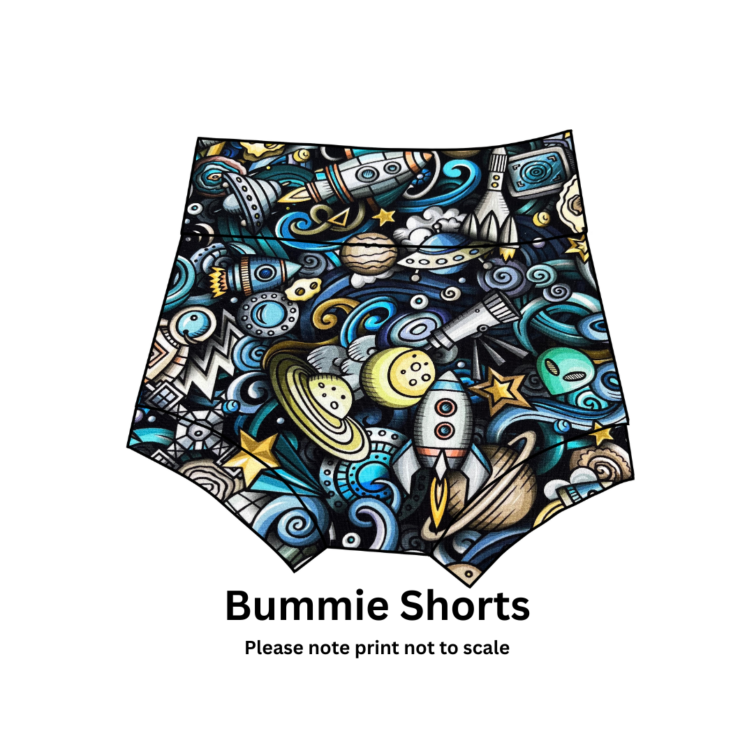 Space Jam - Jersey perfect for kids clothing - children's dresses, rompers, leggings, T-shirts, Flares