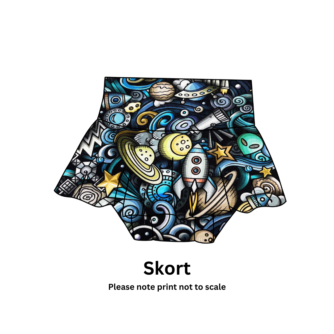 Space Jam - Jersey perfect for kids clothing - children's dresses, rompers, leggings, T-shirts, Flares