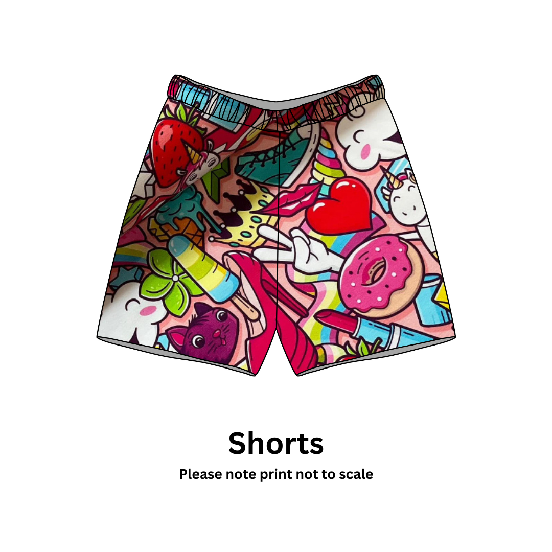 Candy Pop Dream - Jersey perfect for kids clothing - children's dresses, rompers, leggings, T-shirts, Flares