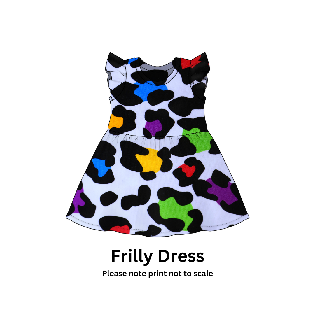 Leopard print - Jersey perfect for kids clothing - dresses, rompers, leggings, T-shirts, Flares