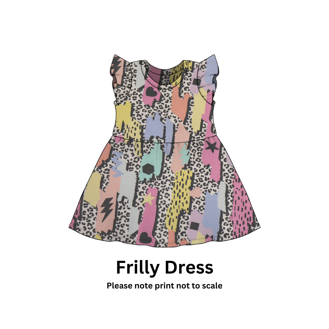 90's Retro - Jersey perfect for kids clothing - dresses, rompers, leggings, T-shirts