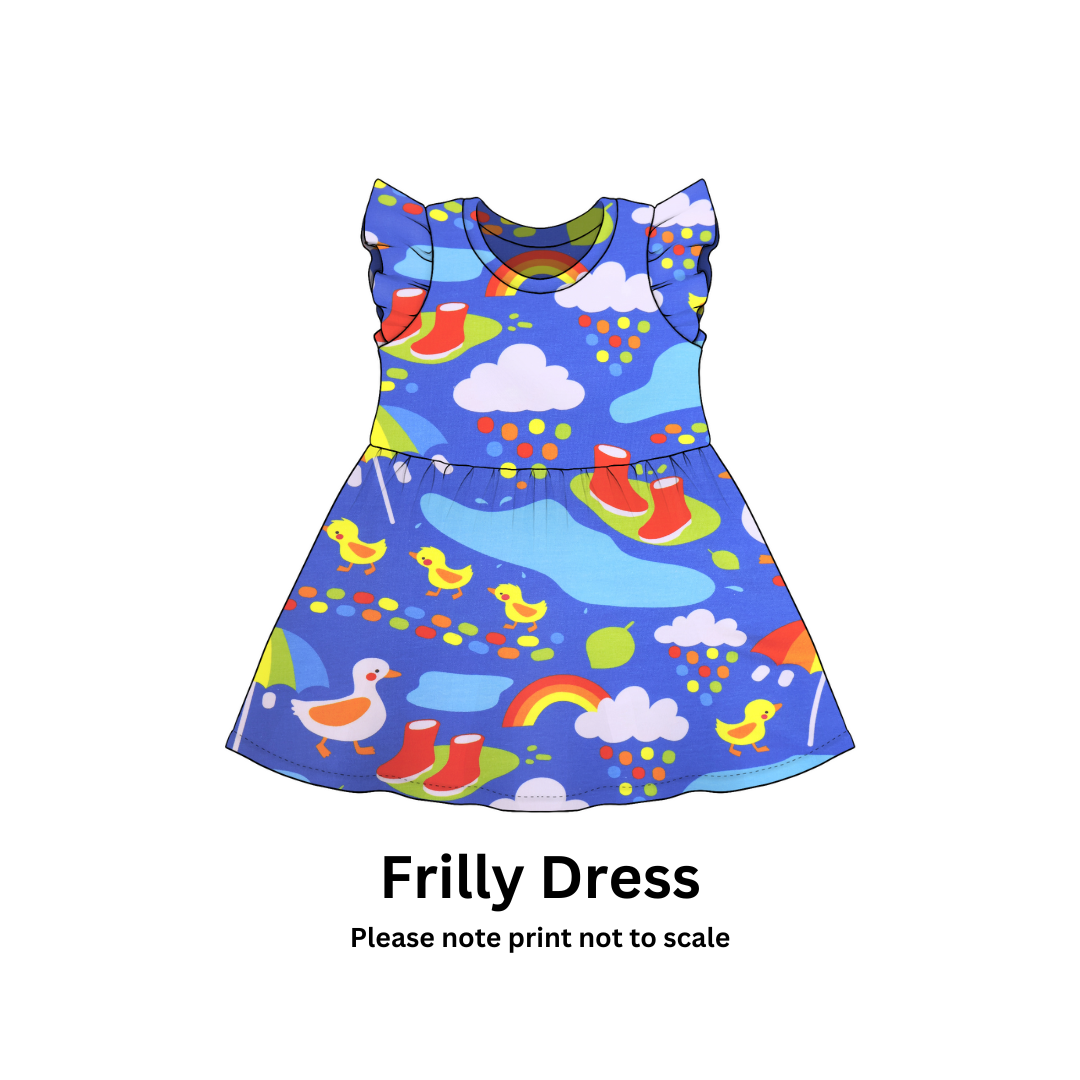 Puddle Ducks - Jersey perfect for kids clothing - dresses, rompers, leggings, T-shirts, Flares