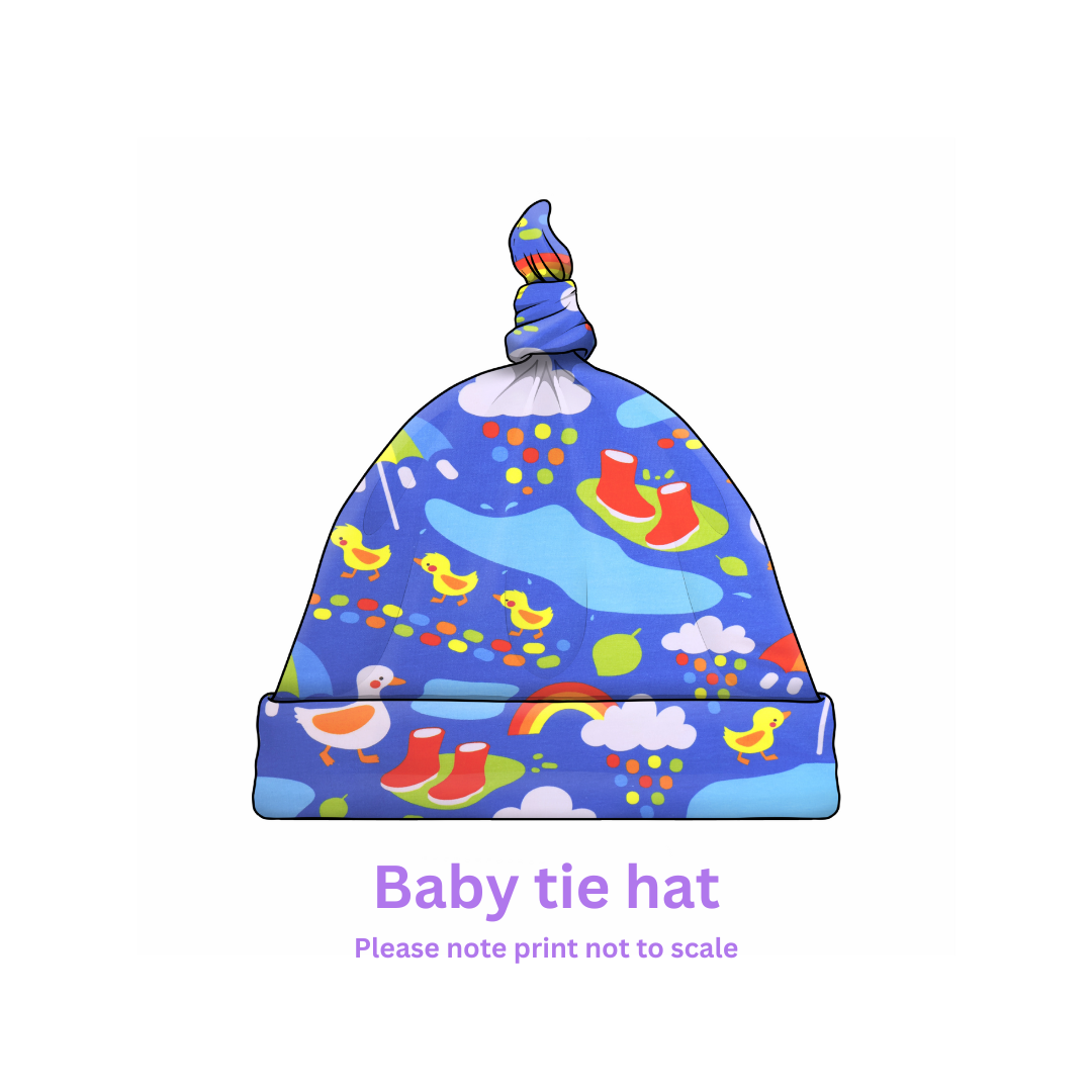 Custom Knot-Top Fabric Hat – Cozy, Trendy & Customizable
