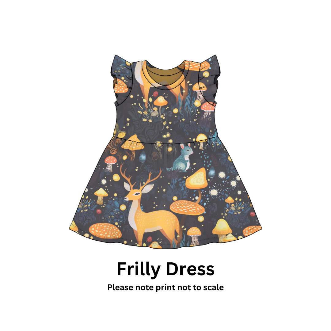 Woodland Deer - Jersey perfect for kids clothing - dresses, rompers, leggings, T-shirts, Flares
