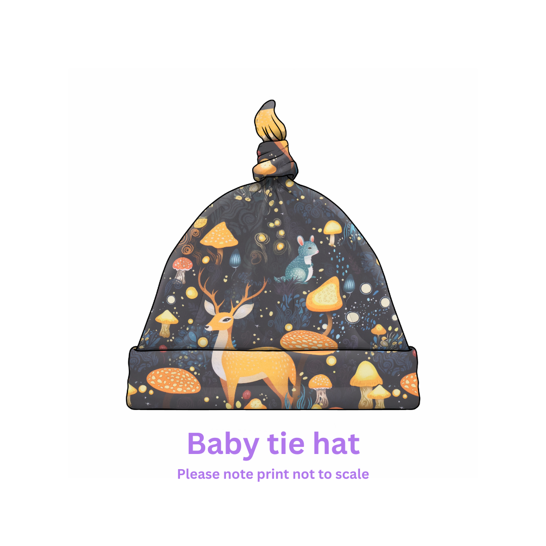 Custom Knot-Top Fabric Hat – Cozy, Trendy & Customizable