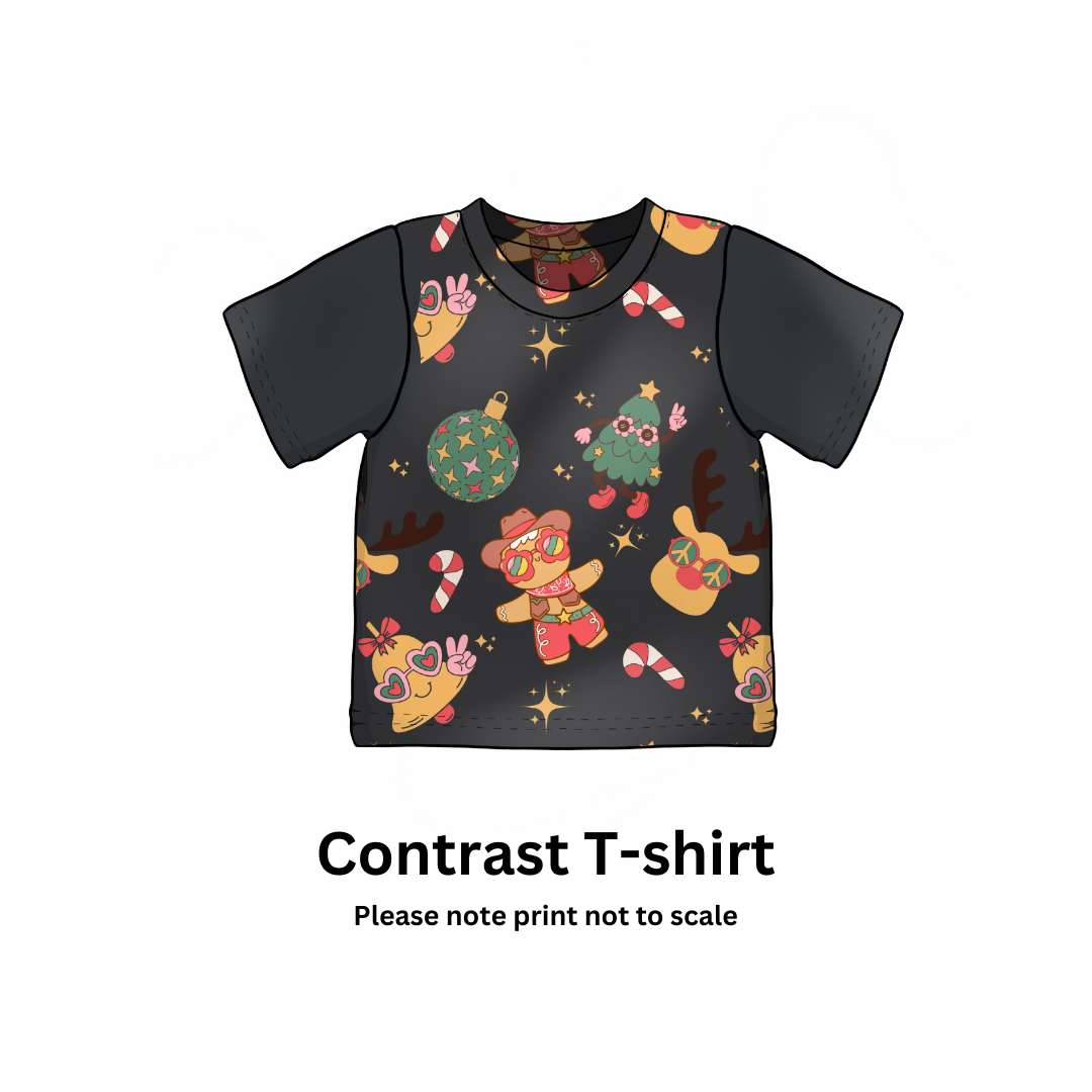 Groovy Christmas exclusive print Cotton Jersey perfect for kids leggings, T-shirts, Dresses, Rompers and Accessories