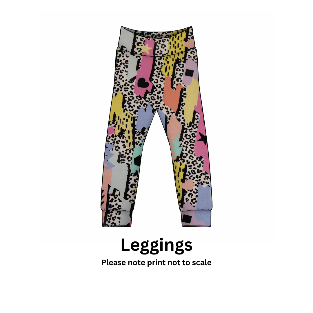 90's Retro - Jersey perfect for kids clothing - dresses, rompers, leggings, T-shirts