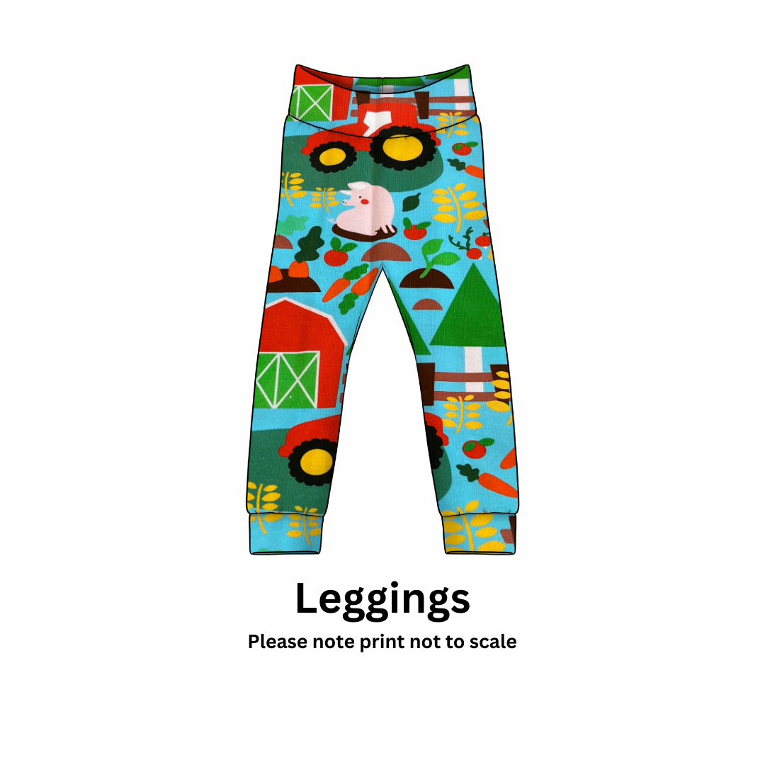 Farm yard Bright (NEW!) - Jersey perfect for kids clothing - children's dresses, rompers, leggings, T-shirts, Flares