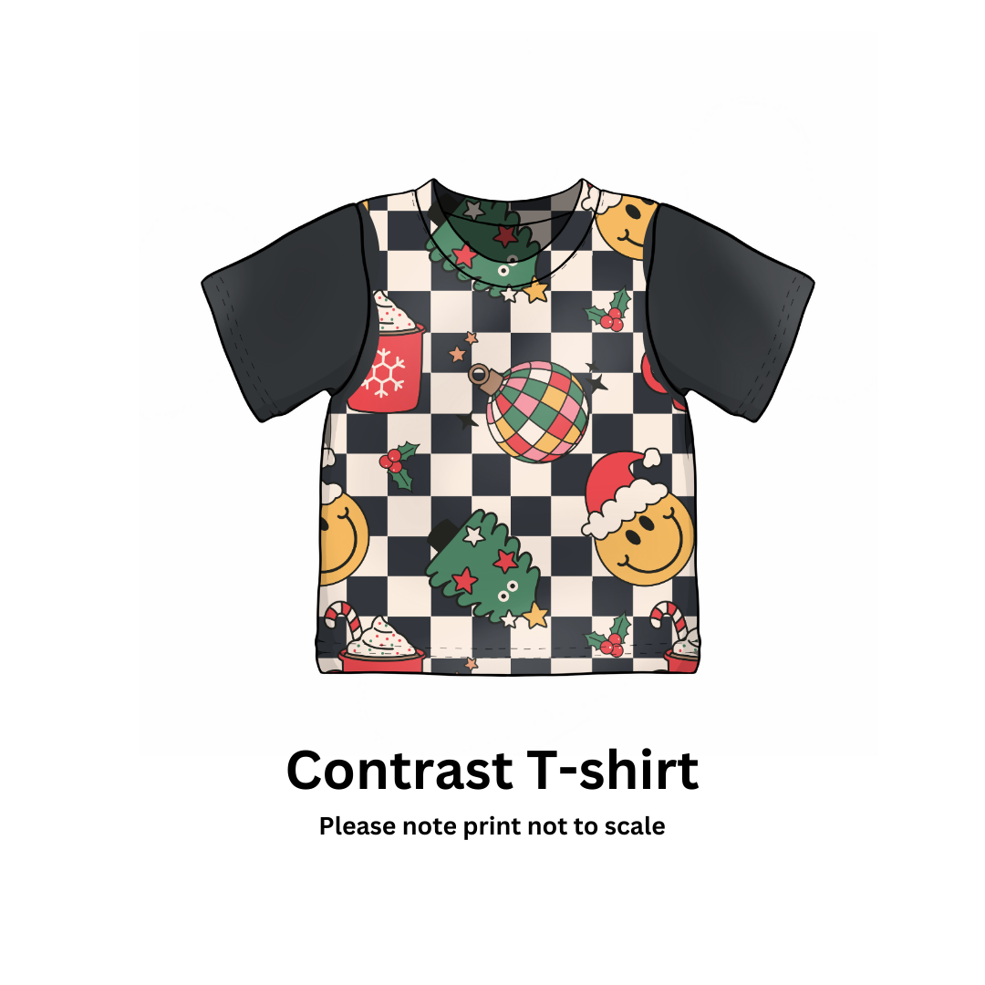 Christmas Disco Exclusive Print Cotton Jersey Perfect For Kids leggings, T-shirts, Dresses, Rompers and Accessories