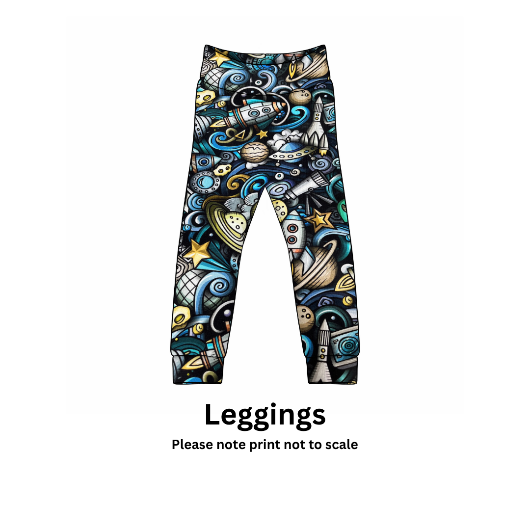 Space Jam - Jersey perfect for kids clothing - children's dresses, rompers, leggings, T-shirts, Flares