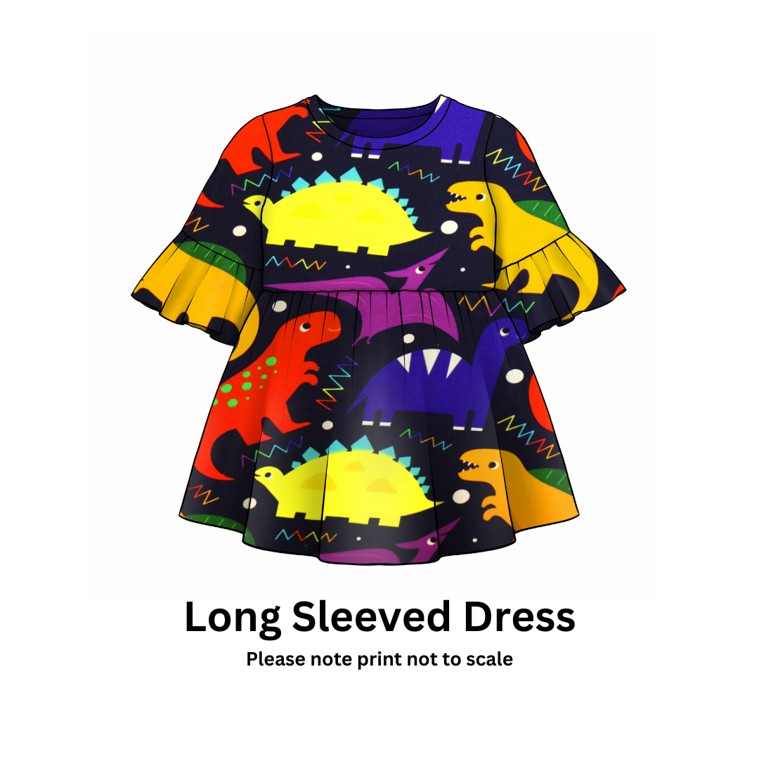 Dinosaurs - French Terry perfect for kids clothing – Rompers, Sweatshirts, Harem pants, Dresses