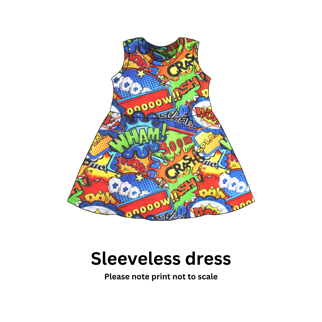 Comic (NEW!) - Jersey perfect for kids clothing - children's dresses, rompers, leggings, T-shirts, Flares