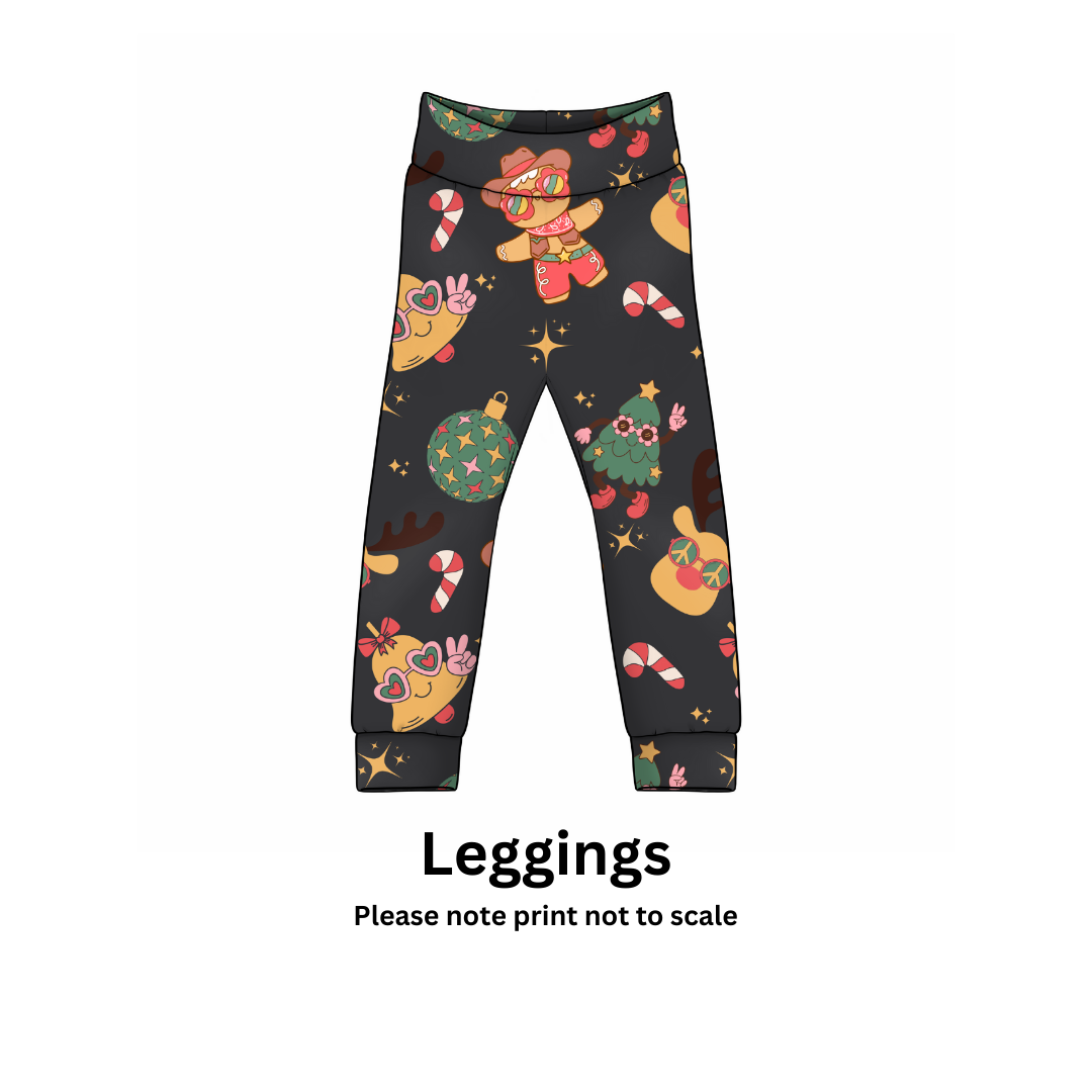 Groovy Christmas exclusive print Cotton Jersey perfect for kids leggings, T-shirts, Dresses, Rompers and Accessories