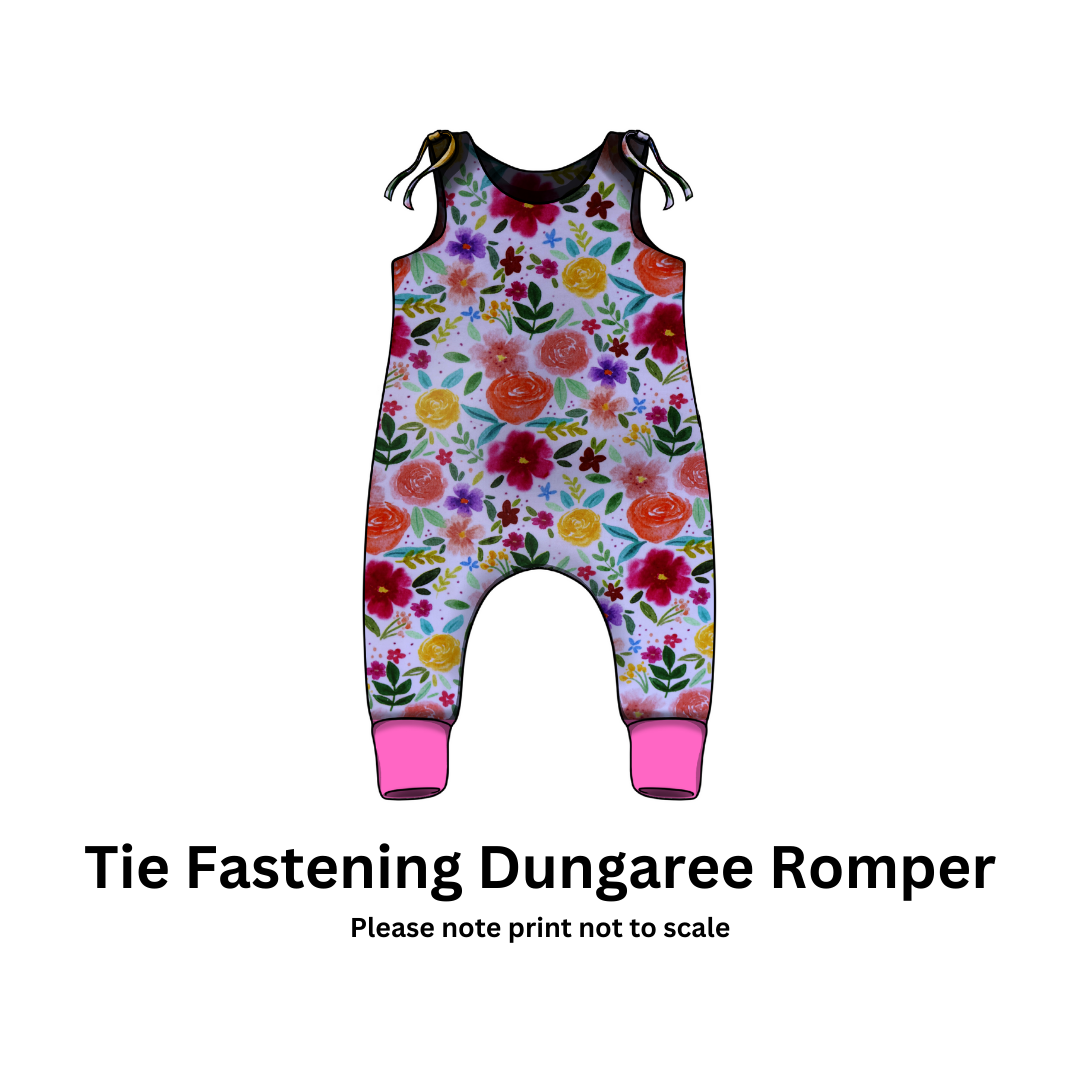 Floral bloom - French terry perfect for kids clothing – Rompers, Sweatshirts, Harem pants, Dresses