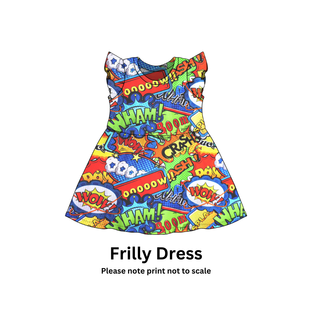 Comic (NEW!) - Jersey perfect for kids clothing - children's dresses, rompers, leggings, T-shirts, Flares