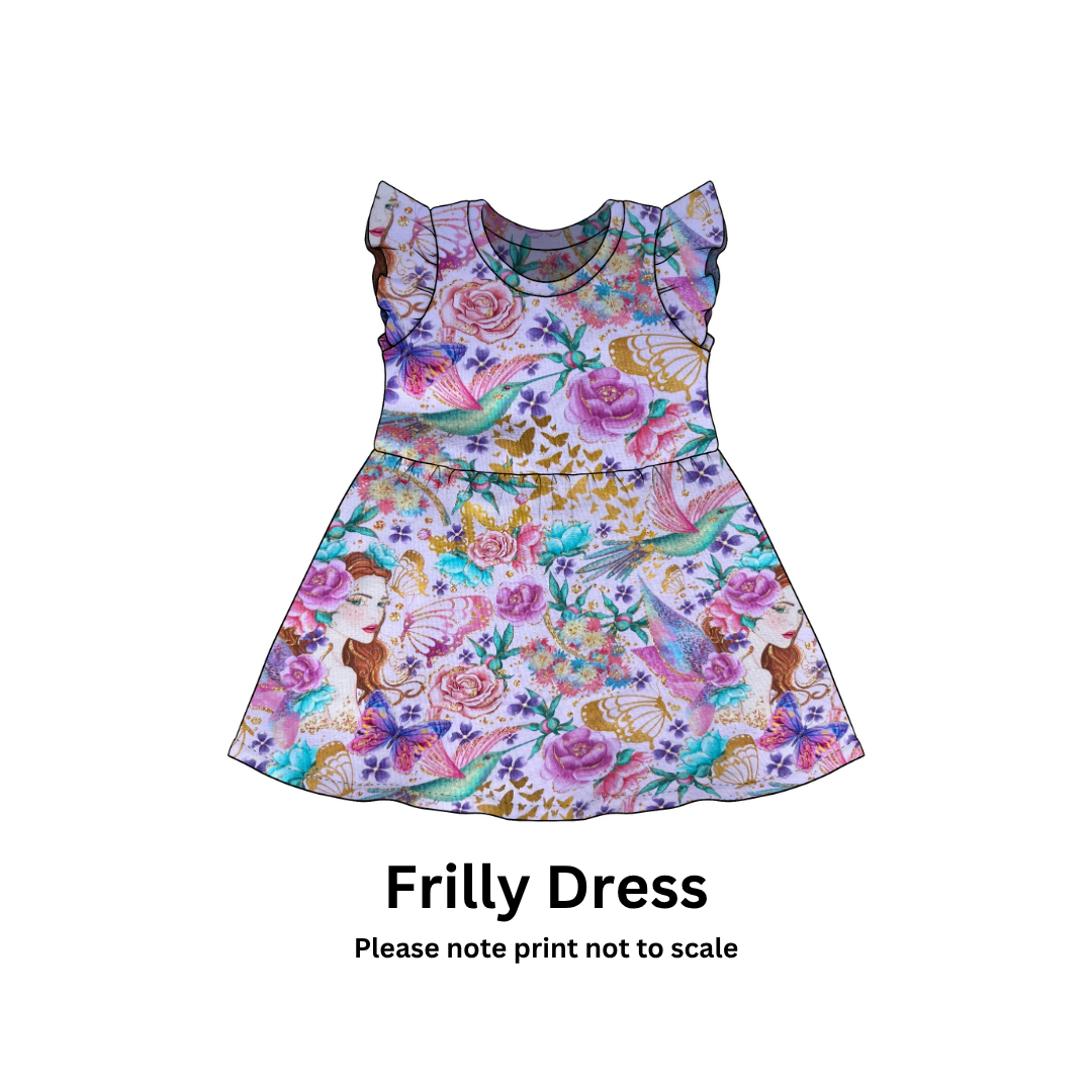 Fairy Dance - Jersey perfect for kids clothing - children's dresses, rompers, leggings, T-shirts, Flares