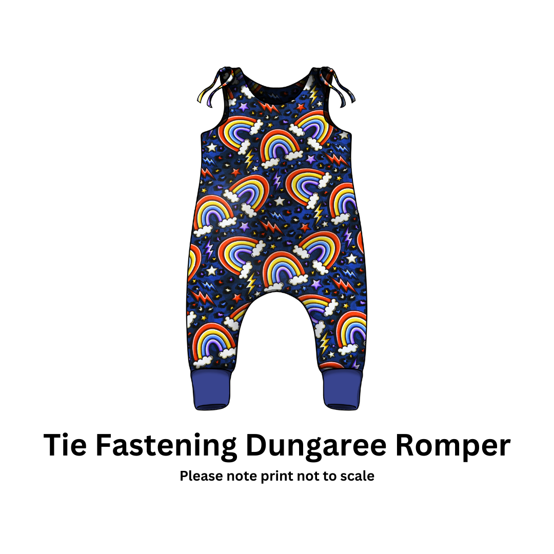 Rainbow thunder bolt - French Terry perfect for kids clothing – Rompers, Sweatshirts, Harem pants, Dresses
