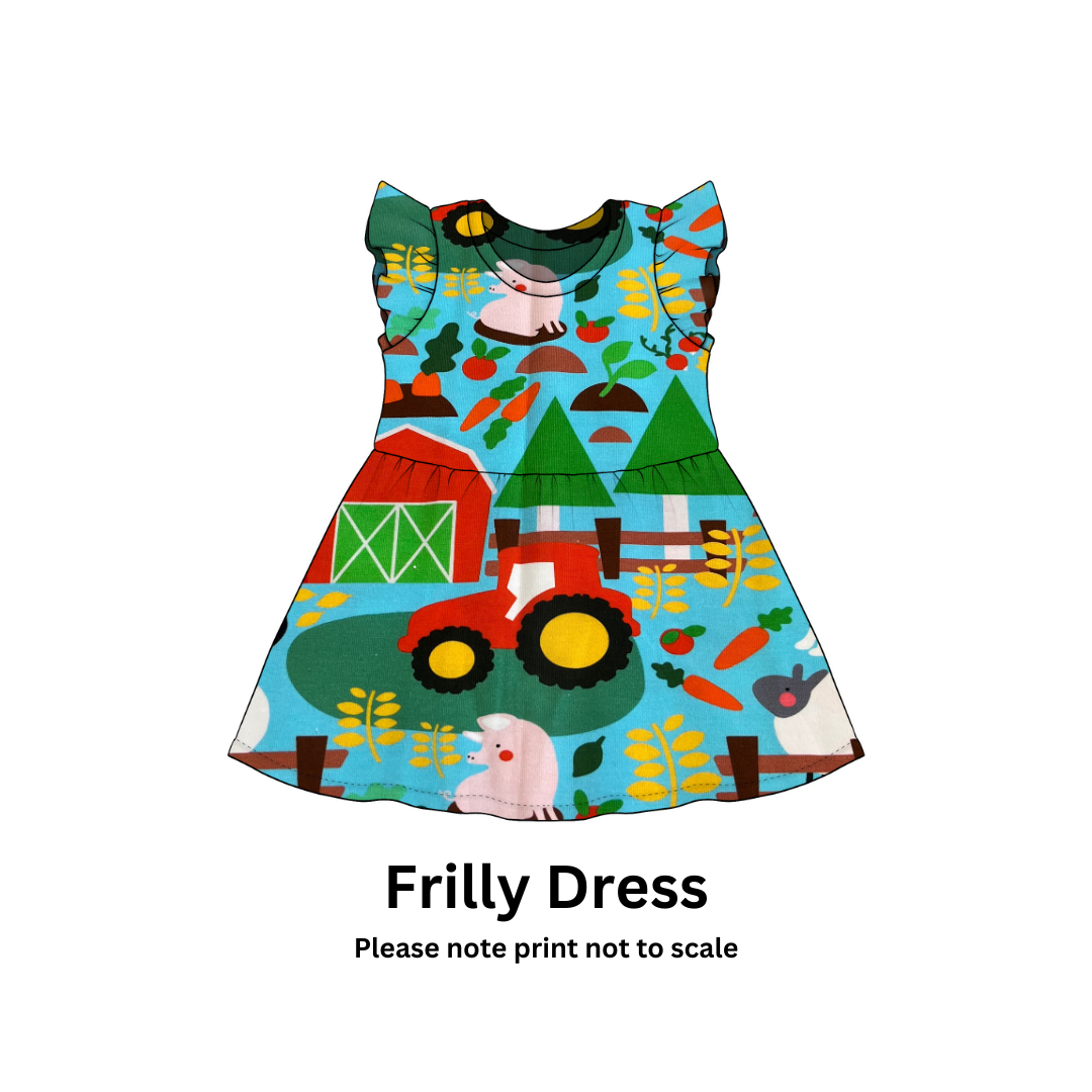 Farm yard Bright (NEW!) - Jersey perfect for kids clothing - children's dresses, rompers, leggings, T-shirts, Flares