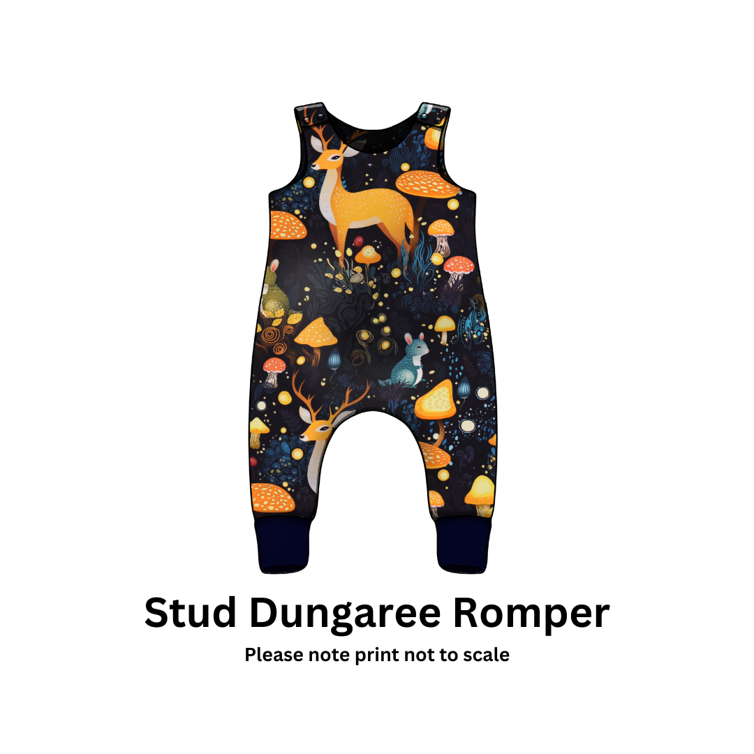 Woodland Deer - Jersey perfect for kids clothing - dresses, rompers, leggings, T-shirts, Flares