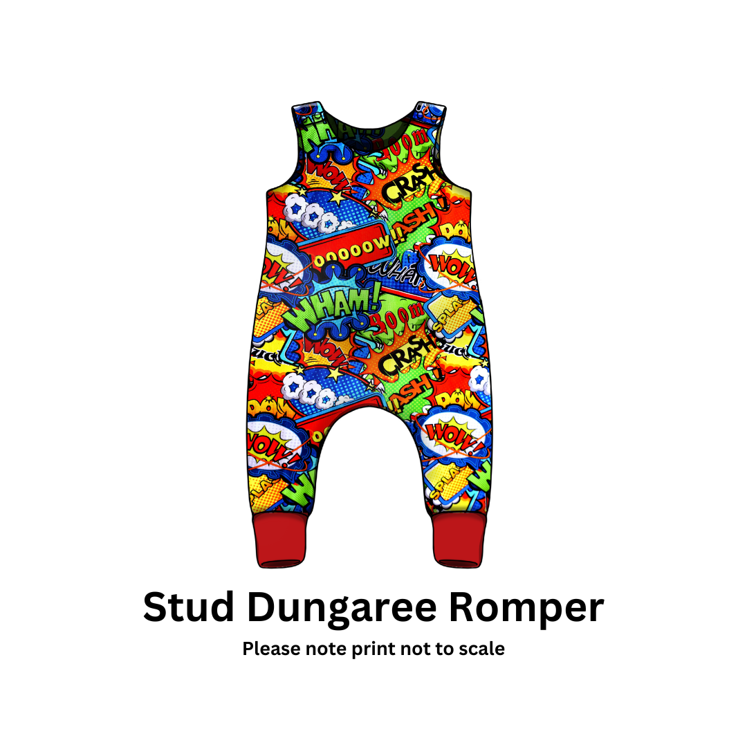 Comic (NEW!) - Jersey perfect for kids clothing - children's dresses, rompers, leggings, T-shirts, Flares