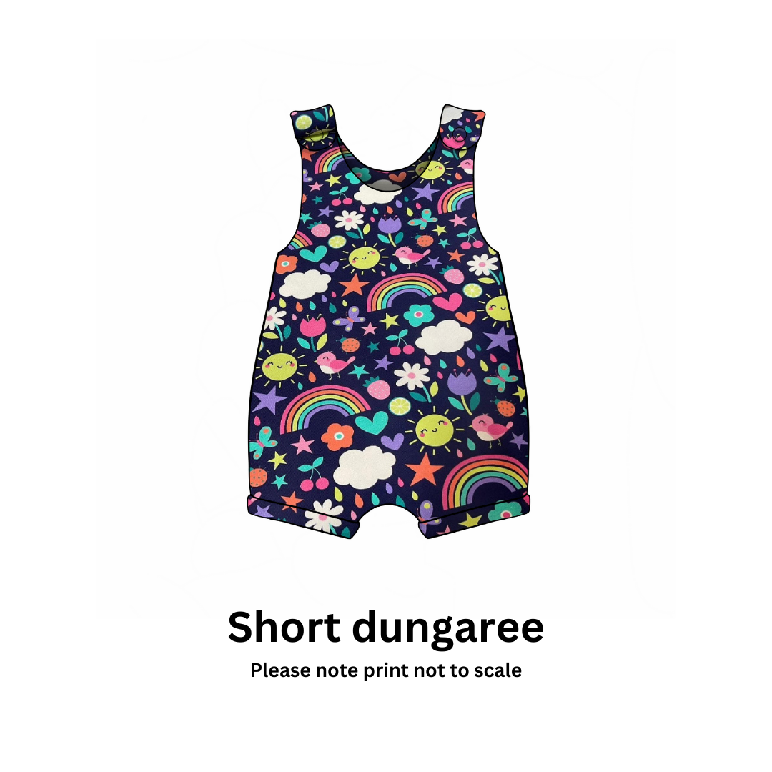 Meadow Skies - Jersey perfect for kids clothing - children's dresses, rompers, leggings, T-shirts, Flares