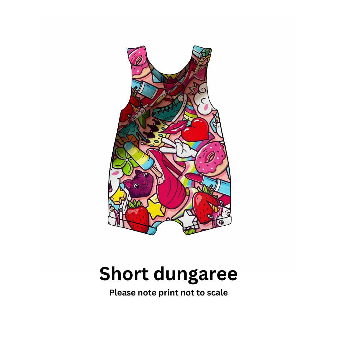 Candy Pop Dream - Jersey perfect for kids clothing - children's dresses, rompers, leggings, T-shirts, Flares