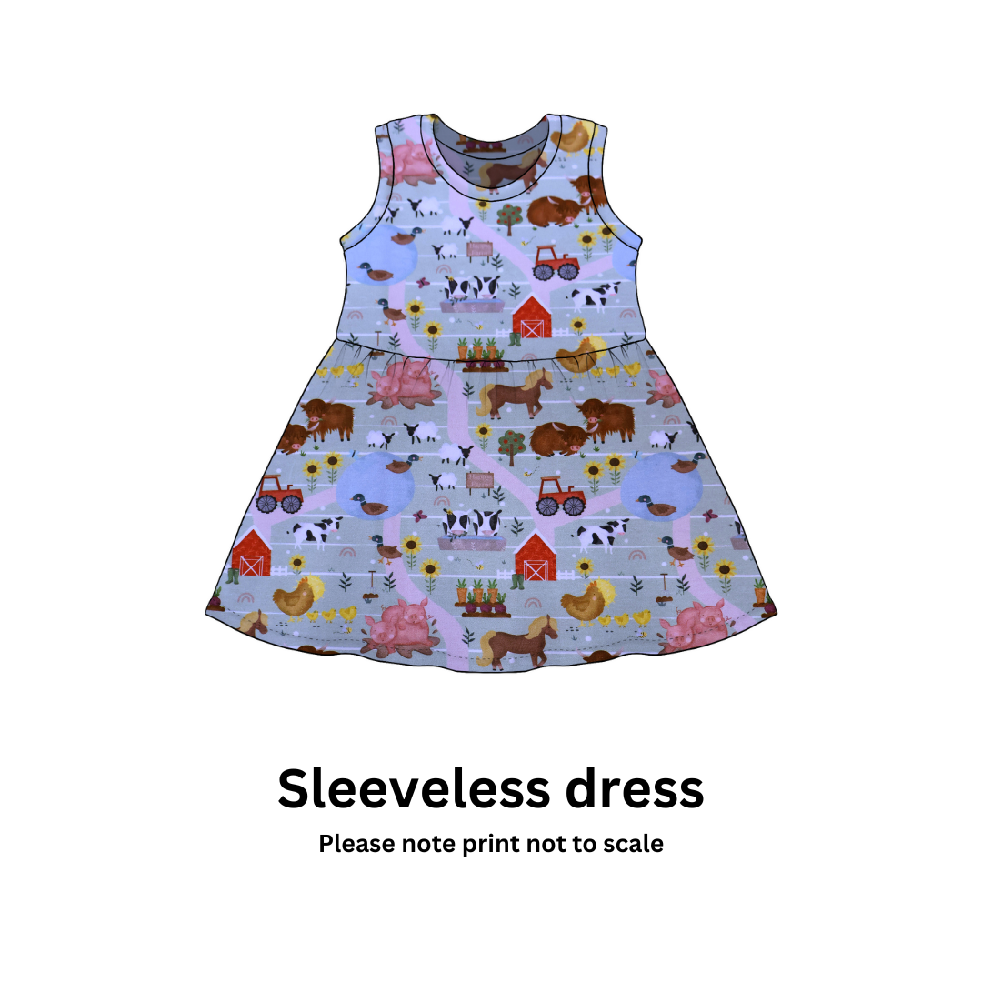 Farmyard animal - Jersey perfect for kids clothing - dresses, rompers, leggings, T-shirts, Flares