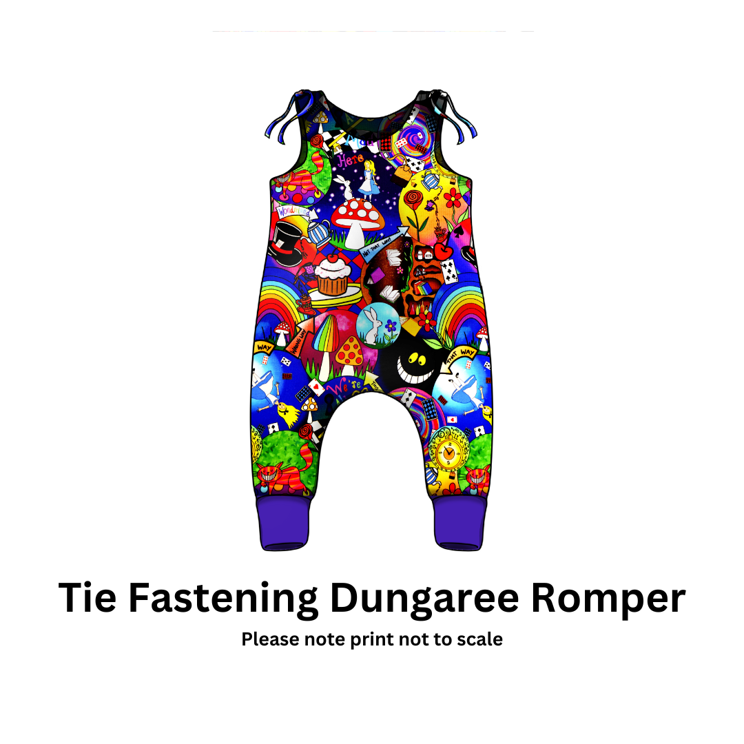 Wonderland - Jersey perfect for kids clothing - dresses, rompers, leggings, T-shirts, Flares