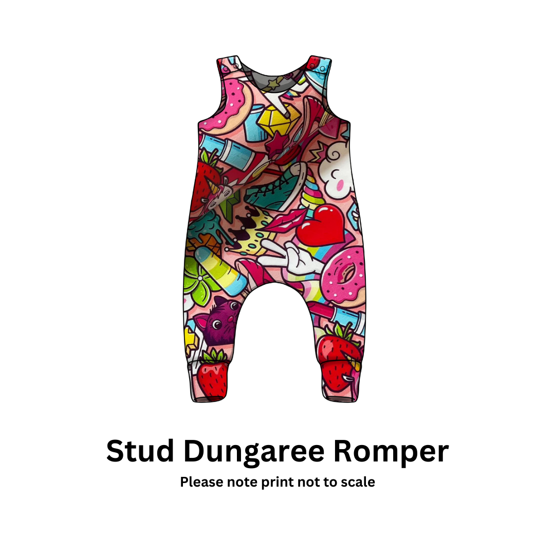 Candy Pop Dream - Jersey perfect for kids clothing - children's dresses, rompers, leggings, T-shirts, Flares