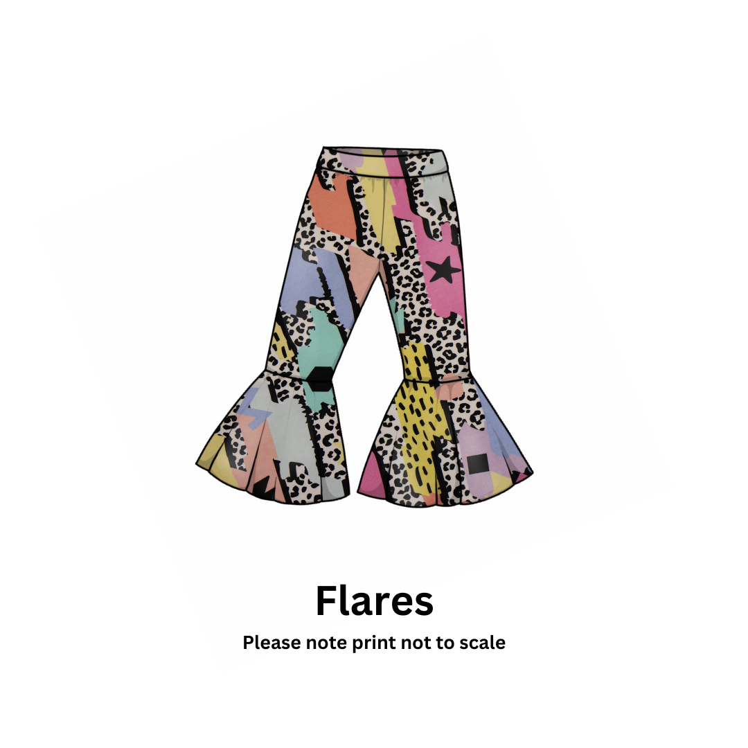 90's Retro - Jersey perfect for kids clothing - dresses, rompers, leggings, T-shirts