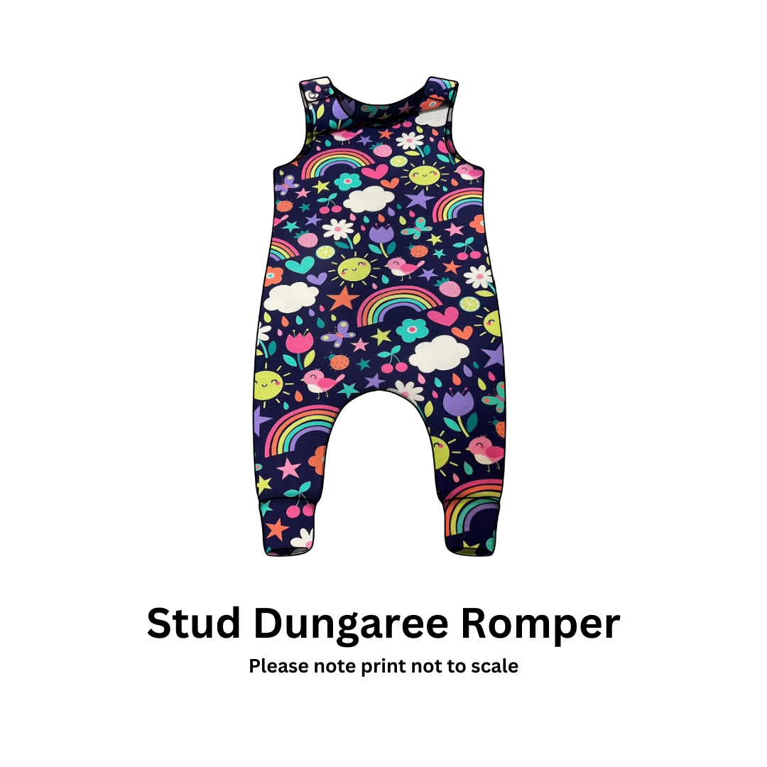 Meadow Skies - Jersey perfect for kids clothing - children's dresses, rompers, leggings, T-shirts, Flares