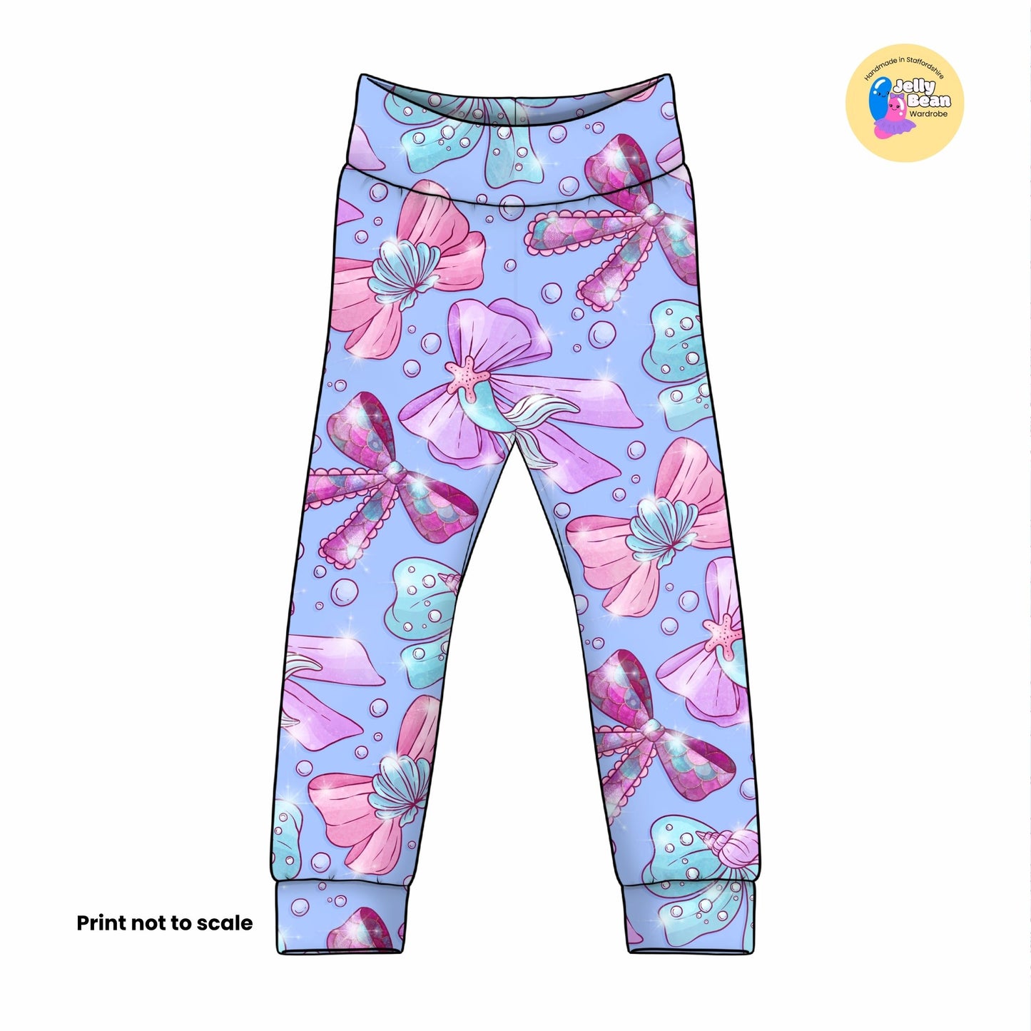 Mermaid Bows Fabric – Handmade Children’s Clothing UK | Made to Order