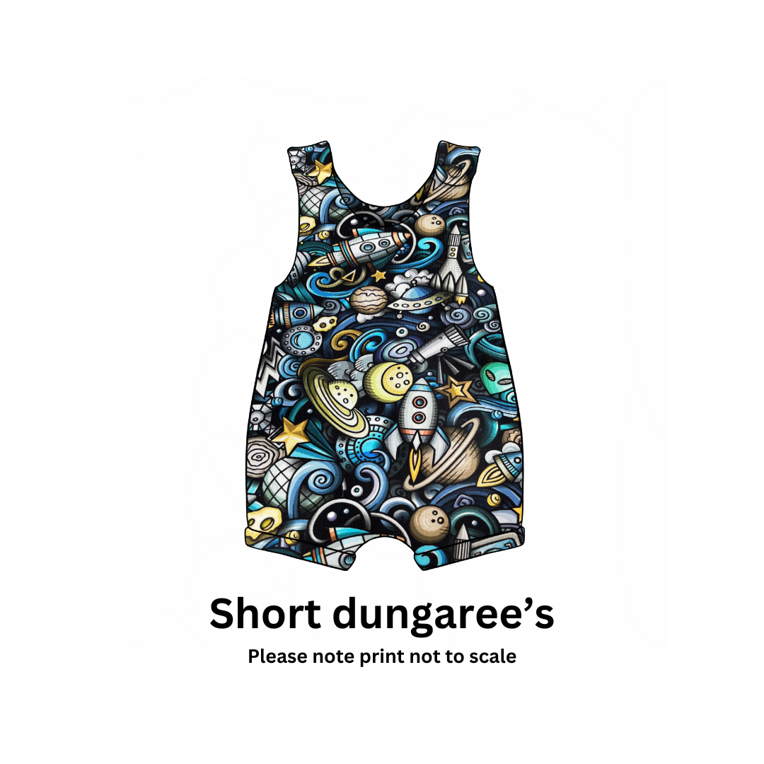Space Jam - Jersey perfect for kids clothing - children's dresses, rompers, leggings, T-shirts, Flares