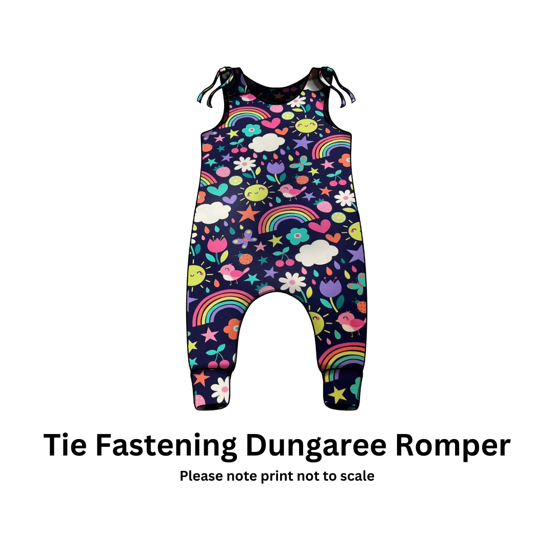 Meadow Skies - Jersey perfect for kids clothing - children's dresses, rompers, leggings, T-shirts, Flares