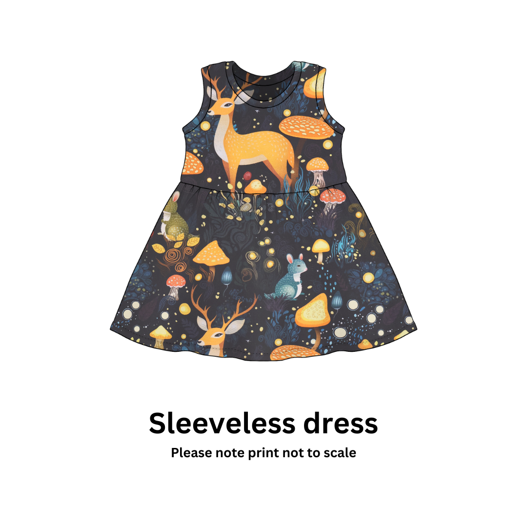 Woodland Deer - Jersey perfect for kids clothing - dresses, rompers, leggings, T-shirts, Flares