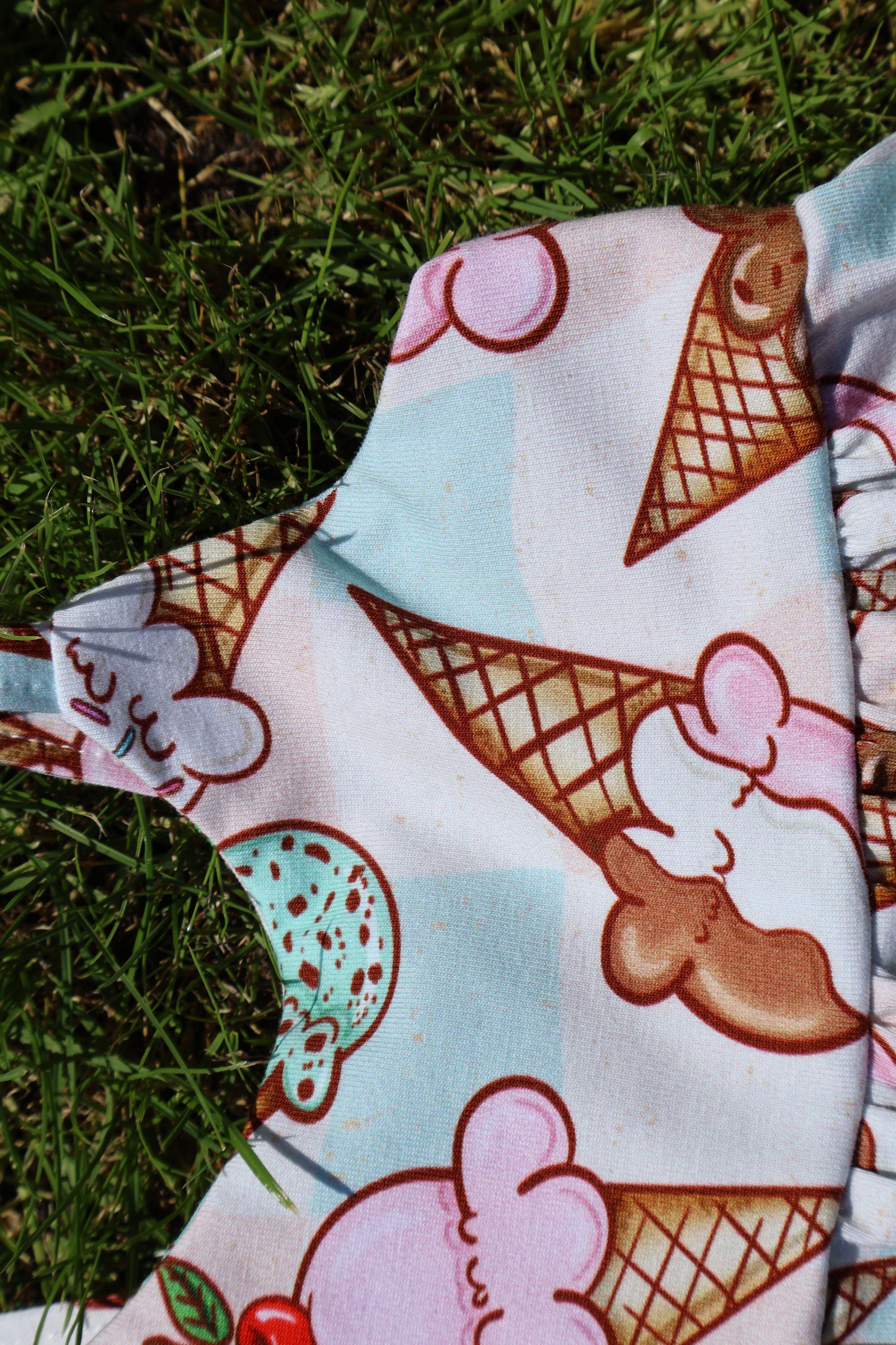 Ice Cream Cotton Jersey Napa Romper