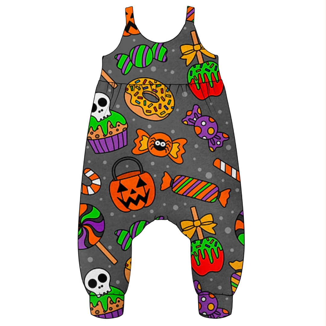 Spooky Sweets – Handmade Halloween Kids Clothing | Custom Order | Cotton jersey perfect for kids leggings, rompers, T-shirts and dresses