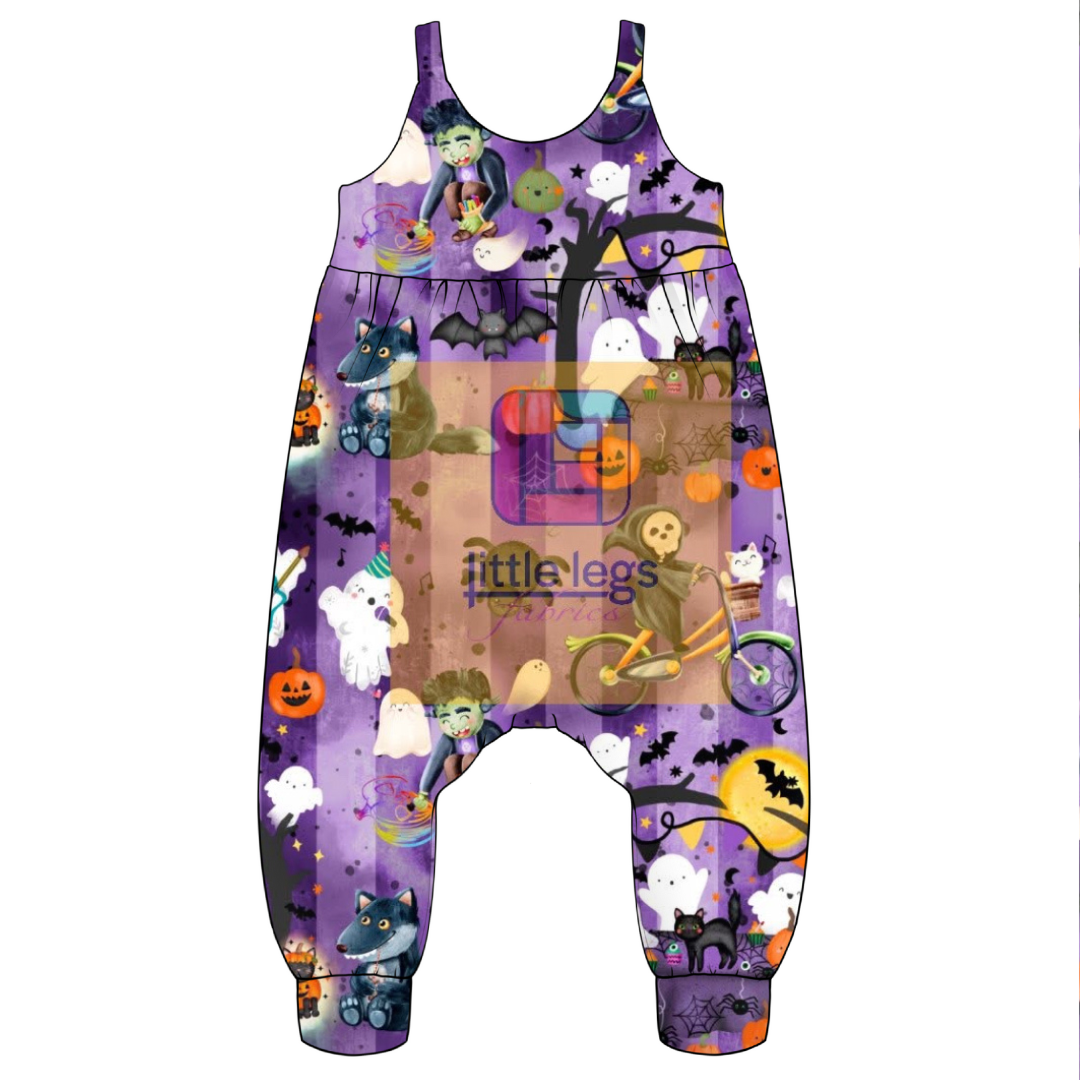Monster Mash – Handmade Halloween Kids Clothing | Custom Order | Cotton jersey perfect for kids leggings, rompers, T-shirts and dresses