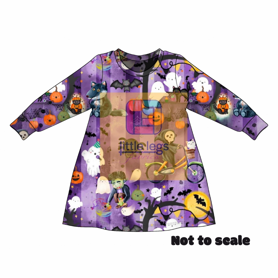 Monster Mash – Handmade Halloween Kids Clothing | Custom Order | Cotton jersey perfect for kids leggings, rompers, T-shirts and dresses