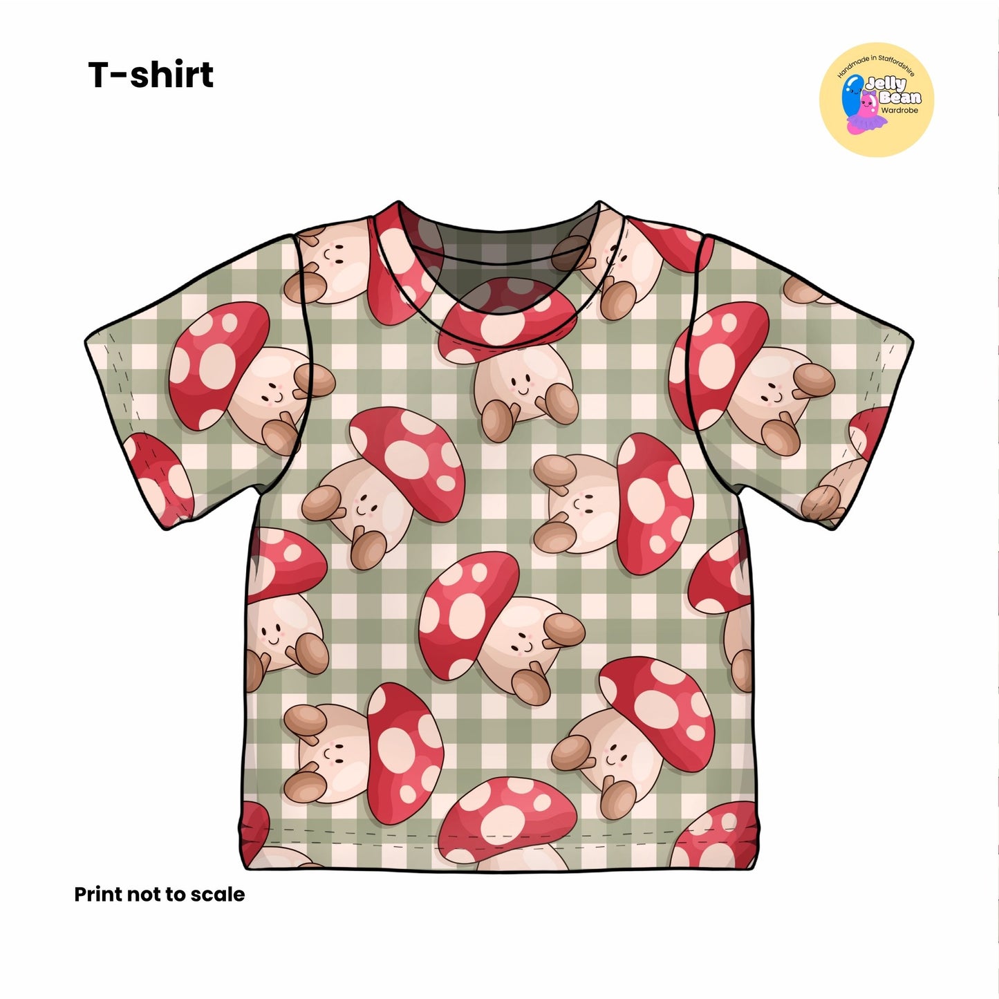 Happy Mushrooms | Handmade Children's Clothing | Jelly Bean Wardrobe
