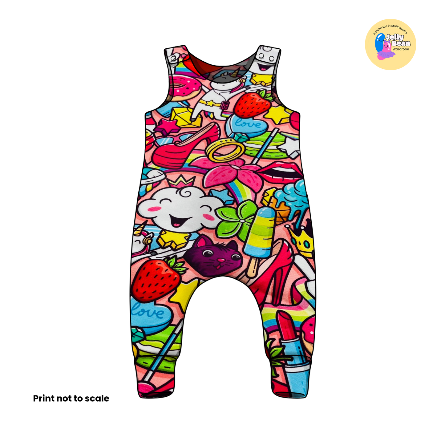 Candy Pop Dream  - Jersey perfect for kids clothing - children's dresses, rompers, leggings, T-shirts, Flares