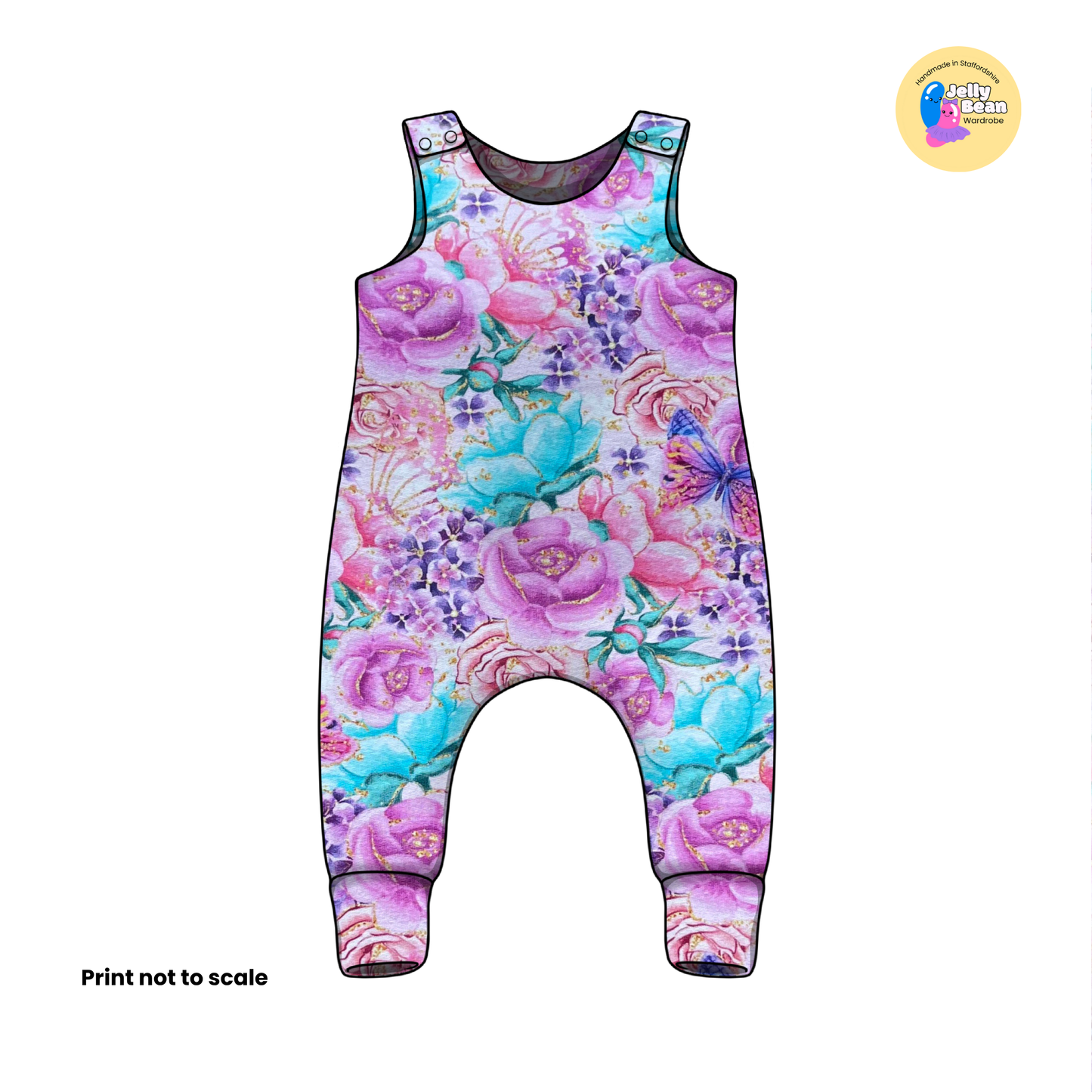 Fairy Dance - Jersey perfect for kids clothing - children's dresses, rompers, leggings, T-shirts, Flares