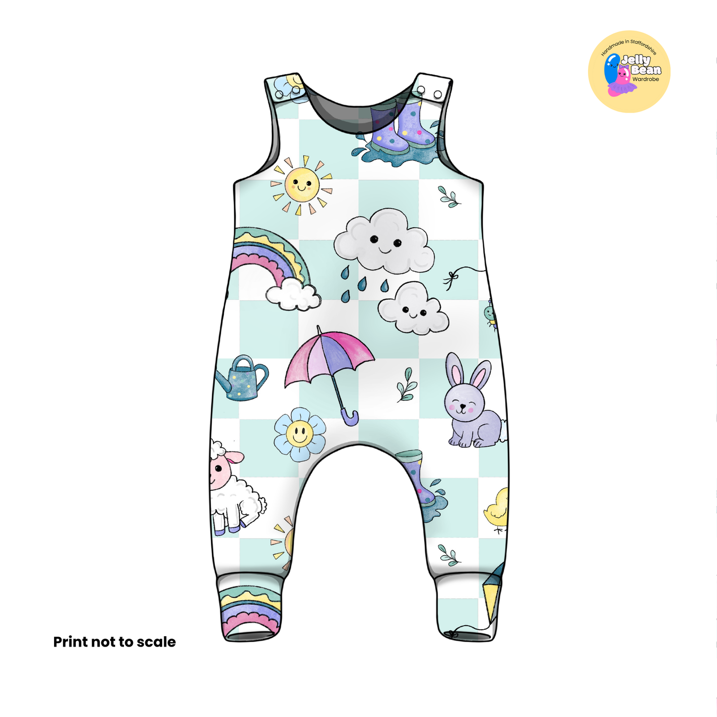 EXCLUSIVE Spring time check - Cotton jersey perfect for dresses, rompers, T-shirts