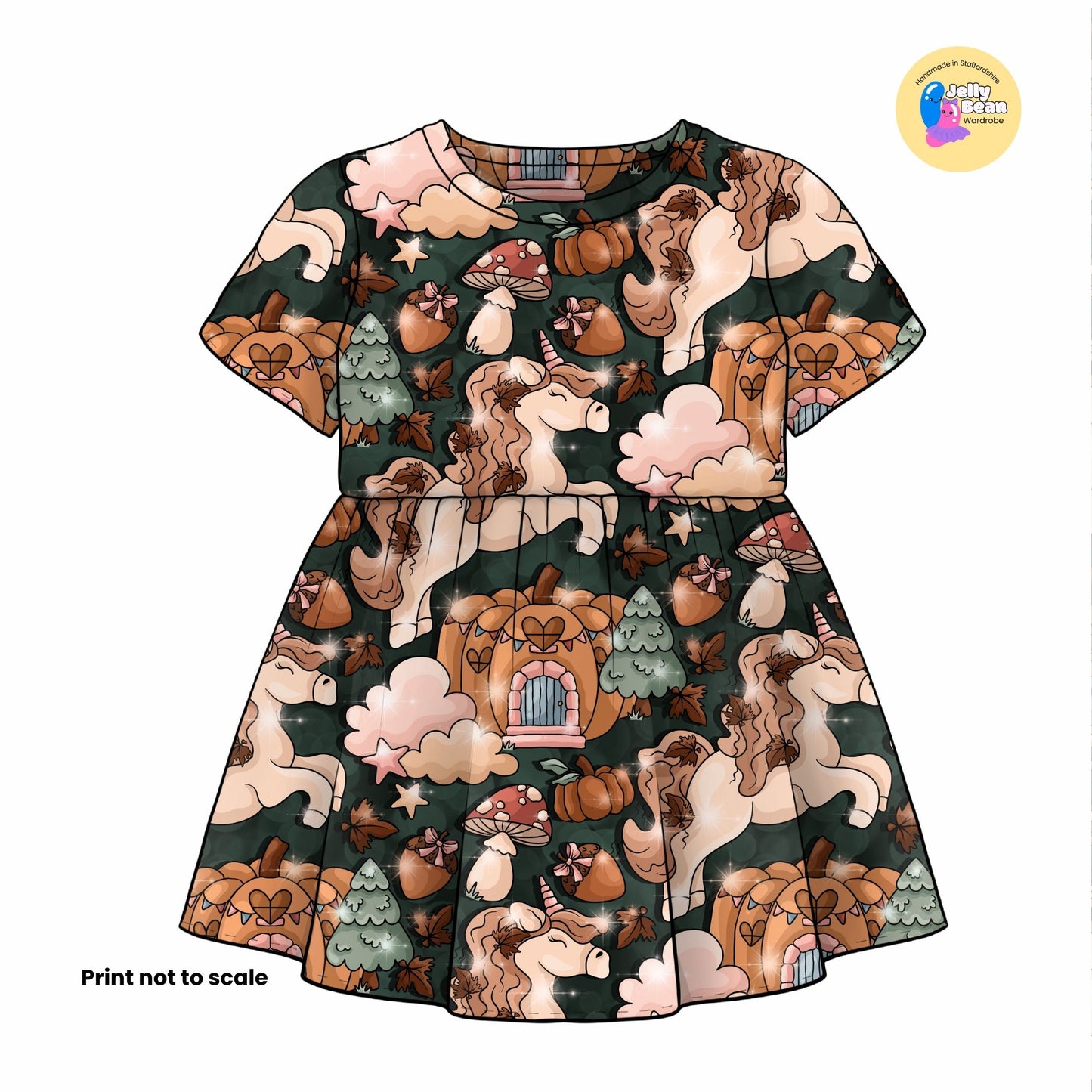 Autumn Unicorn | Handmade Children's Clothing | Jelly Bean Wardrobe
