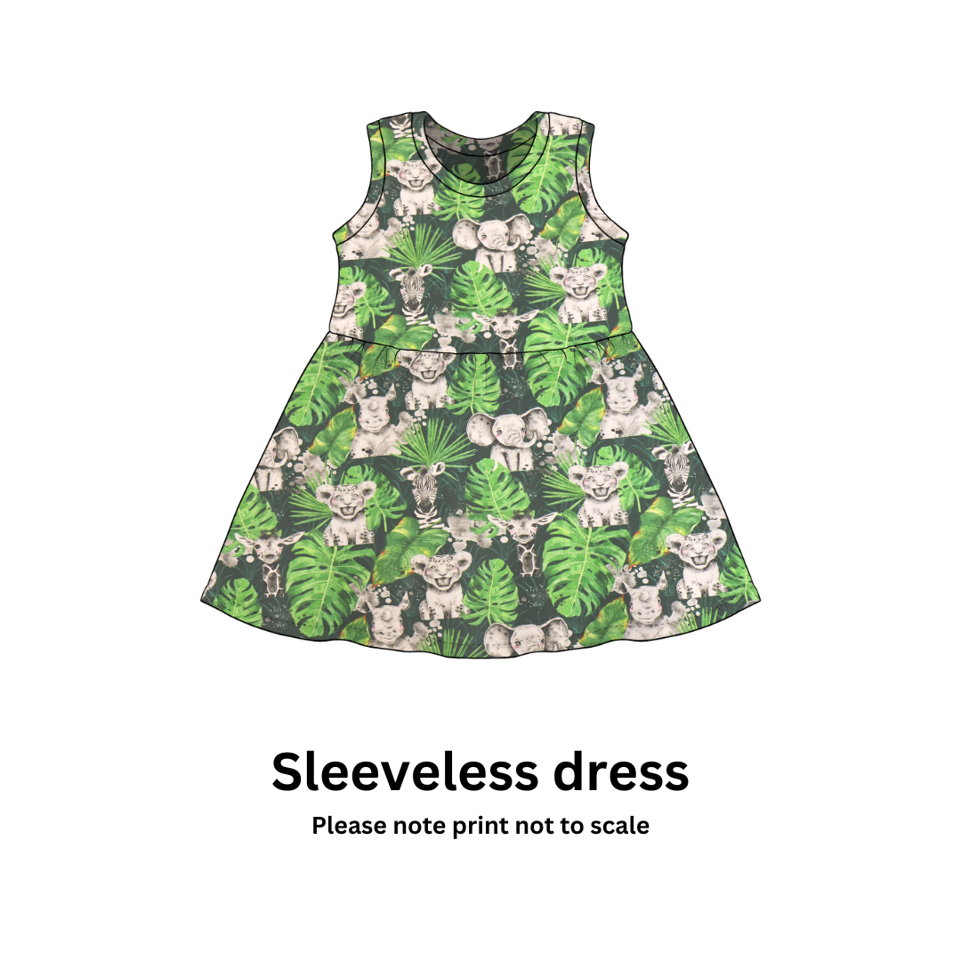 Wild animals  - Jersey perfect for kids clothing - dresses, rompers, leggings, T-shirts, Flares